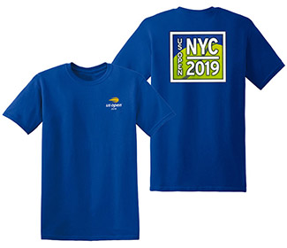US Open 2019 NYC Tennis Ball Tee (M) Royal
