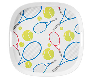Tennis Melamine 15" Serving Tray