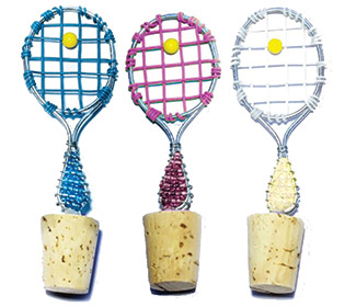 Beaded Tennis Racquet Stopper