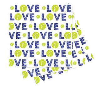 Tennis Love Cocktail Napkins (20x)