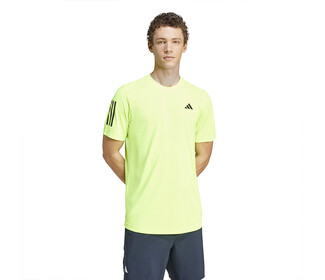 adidas Club 3 Stripe Tee (M) (Lucid Lemon)