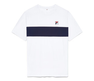 FILA Essentials Short Sleeve Crew (M) (White/Navy)