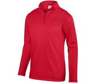 Augusta Wicking Fleece 1/4 Zip Pullover (M) (Red)