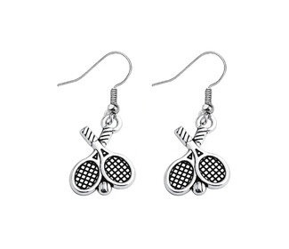 Born To Rally Tennis Racquet Earrings